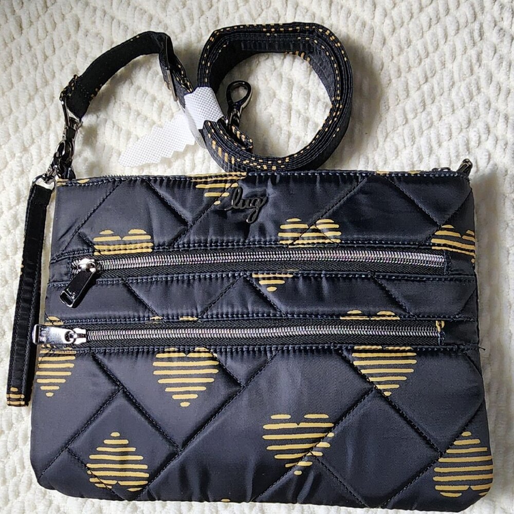 LUG Dazzle Crossbody Bag - Hearts Gold